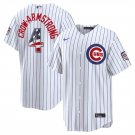 Men's Chicago Cubs #4 Pete Crow-Armstrong White 2026 USA 250 Fourth of July Stitched Jersey