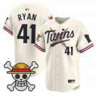 Men's Minnesota Twins #41 Joe Ryan Cream One Piece Premier Stitched Jersey