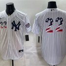 New York Yankees #22 Ben Rice 2026 USA 250 Fourth of July Home Baseball Jersey