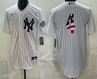 NYY #4 Lou Gehrig 2026 USA 250 Patch Home Player Jersey