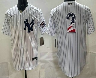 New York Yankees #2 Derek Jeter 2026 USA 250 Patch Home Baseball Jersey