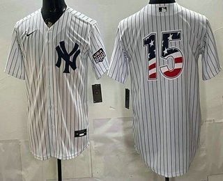 NYY #15 Thurman Munson 2026 USA 250 Patch Home Player Jersey