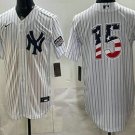 New York Yankees #15 Thurman Munson 2026 USA 250 Patch Home Baseball Jersey