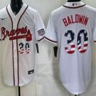 Atlanta Braves #30 Drake Baldwin White USA 250 Fourth of July Baseball Jersey
