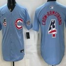 Chicago Cubs #4 Pete Crow Armstrong Blue USA 250 Fourth of July Baseball Jersey