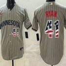 Minnesota Twins #41 Joe Ryan Grey USA 250 Fourth of July Baseball Jersey