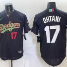 Men's Los Angeles Dodgers #17 Shohei Ohtani Black Mexico Jersey