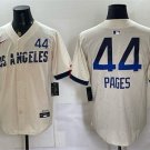 Men's Los Angeles Dodgers #44 Andy Pages Cream 2024 City Connect Limited Jersey