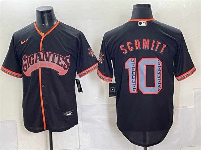 Giants #10 Casey Schmitt Black 2026 Alternate Stadium Stitched Baseball Jersey