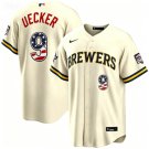 Milwaukee Brewers #9 Bob Uecker Cream 2026 All-Star Edition USA 250 Patch Jersey