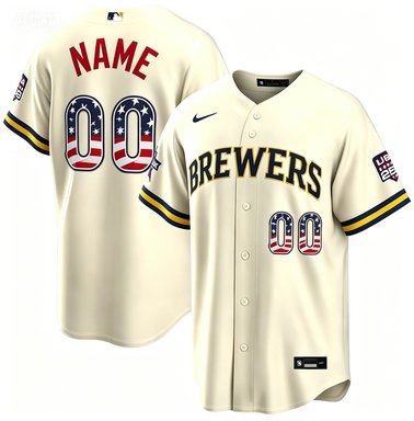 MIL #00 Custom Cream 2026 All-Star Edition USA 250 Patch Jersey