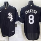 Men's Chicago White Sox #8 Bo Jackson Black Stitched Baseball Jersey
