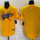 Men's Los Angeles Dodgers x One Piece Blank Yellow Vapor Premier Limited Jersey