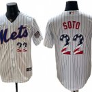 Men's New York Mets #22 Juan Soto White USA 250 Fourth of July Home Jersey