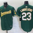 Shea Langeliers 2026 Green Alternate Sacramento Celebrating 125 Years Vapor Baseball Jersey