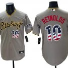 Men's Pittsburgh Pirates #10 Bryan Reynolds Grey USA 250 Fourth of July Stitched Jersey