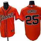 Men's San Francisco Giants #25 Barry Bonds Orange Cool Base Stitched Baseball Jersey