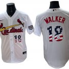 Men's St. Louis Cardinals #18 Jordan Walker White USA 250 Fourth of July Jersey