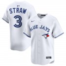 Toronto Blue Jays #3 Myles Straw White Limited Jersey