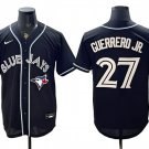 Men's Toronto Blue Jays #27 Vladimir Guerrero Jr. 2026 Fashion Replica Black Out Jersey