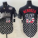 Mens Las Vegas Raiders #15 Fernando Mendoza Black USA 250 Fourth of July Jersey