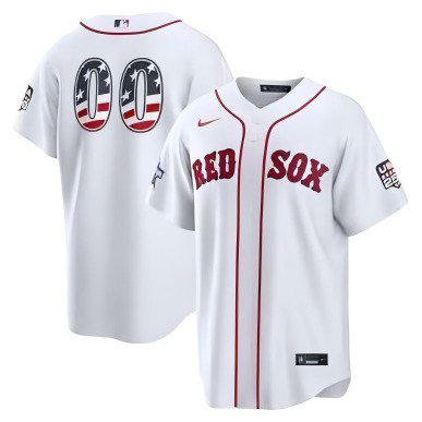 Boston Red Sox #00 Custom White 2026 All-Star Edition USA 250 Patch Jersey