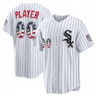 Chicago White Sox #00 Custom White 2026 All-Star Edition USA 250 Patch Jersey
