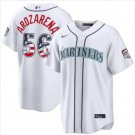 Seattle Mariners #56 Randy Arozarena White 2026 USA 250 Fourth of July Jersey