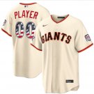 San Francisco Giants #00 Custom Cream 2026 All-Star Edition USA 250 Patch Jersey