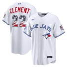 Toronto Blue Jays #22 Ernie Clement White 2026 All-Star Edition USA 250 Patch Jersey
