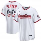 Cleveland Guardians #00 Custom White 2026 All-Star Edition USA 250 Patch Jersey