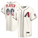 Arizona Diamondbacks #00 Custom Cream 2026 All-Star Edition USA 250 Patch Jersey
