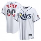 Tampa Bay Rays #00 Custom White 2026 All-Star Edition USA 250 Patch Jersey