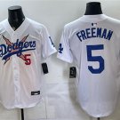 Dodgers #5 Freddie Freeman One Piece 2025 Stitched White Baseball Jersey