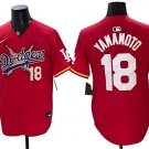 Dodgers #18 Yoshinobu Yamamoto One Piece 2025 Stitched Red Baseball Jersey