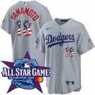 Los Angeles Dodgers #18 Yoshinobu Yamamoto Gray 2026 All-Star Edition Stars Stadium Jersey