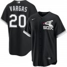 Mens Chicago White Sox #20 Miguel Vargas Nike Black Retro Limited Jersey