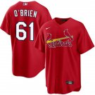 Mens St. Louis Cardinals #61 Riley O'Brien Nike Red Alternate Limited Jersey