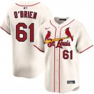 Mens St. Louis Cardinals #61 Riley O'Brien Nike Cream Alternate Limited Jersey