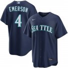 Seattle Mariners #4 Colt Emerson Navy Cool Base Stitched Baseball Jersey
