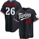 Minnesota Twins #26 Taj Bradley Nike 2026 Navy Twins Alternate Limited Jersey