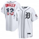 Detroit Tigers #13 Dillon Dingler Nike White 2026 All-Star Edition Stars & Stripes Stadium Jersey