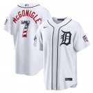 Detroit Tigers #7 Kevin McGonigle Nike White 2026 All-Star Edition Stars & Stripes Stadium Jersey