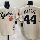 Men's Houston Astros #44 Yordan Alvarez Cream Cactus Jack Vapor Limited Jersey