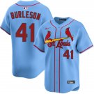 Men's St. Louis Cardinals #41 Alec Burleson Nike Light Blue Alternate Limited Jersey