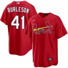 St. Louis Cardinals #41 Alec Burleson Nike Red Alternate Limited Jersey