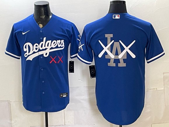 Men's Los Angeles Dodgers Nike x KAWS Royal Stadium Jersey