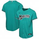 Men's Miami Marlins Blank Teal Alternate Stadium Stitched Baseball Jersey