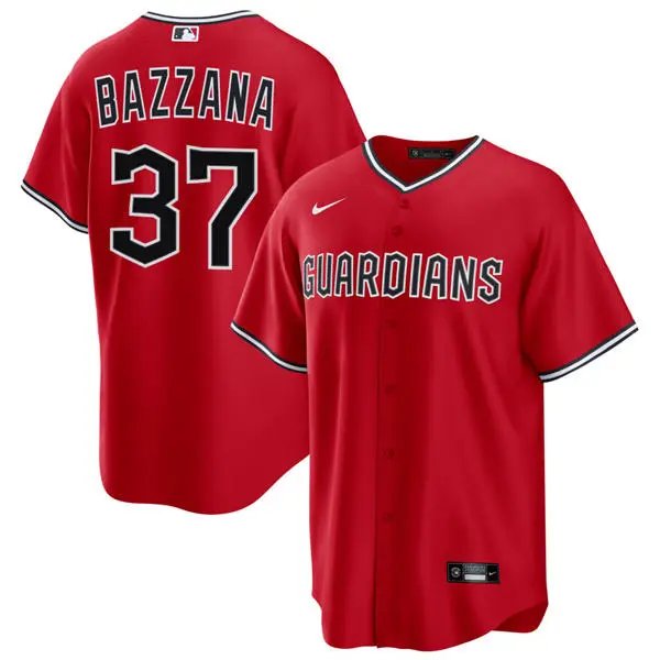 Cleveland Guardians #37 Travis Bazzana Red Alternate Limited Stitched Jersey