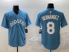 LAD Enrique Hern&Atilde;&iexcl;ndez Light Blue Throwback Jersey